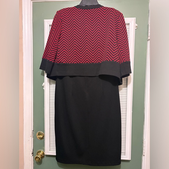 Danny  and Nicole 2 Piece Chevron Print Dress Set Sz 14 - Picture 6 of 8